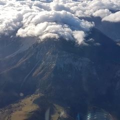 Flugwegposition um 08:09:23: Aufgenommen in der Nähe von Gemeinde Gutenstein, Österreich in 2935 Meter